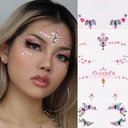 face rhinestone tattoo stickers girls Diamond forehead stickers creative stage beauty stickers face stickers