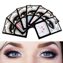 Popular 81 tablets with glue DIY eyebrow eye stickers forehead face rhinestone stickers back adhesive acrylic Rhinestone