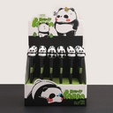Zhongfan cute national treasure panda bamboo gel pen erasable pen optional black 0.5mm student creative stationery
