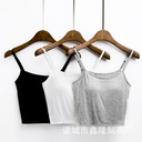 Short strap tube top women's modal inner strap with chest pad navel-free bra one-piece vest wrapped chest underwear