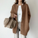 9 Color Spot Autumn Super Soft Knitted Jacket Slimming Design Niche Loose Woolen Jacket for Women