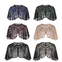Delivery [sequin encryption] Real shot evening dress sequin shawl Women's Party banquet lace