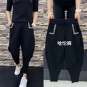 Internet Celebrity Spring and Autumn Meat Covering Harlan Pants Women's Loose Ankle-length Pants Skinny Radish Pants Martin Pants Trendy Boots Pants