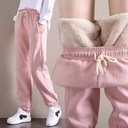 Autumn and Winter Thickened Velvet Lamb Velvet Sports Pants Casual Pants Harlan Pants Cotton Pants Warm and Cold Y