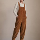 solid color corduroy casual pocket suspenders