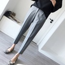 # Suit Pants Women's Summer Ankle-length Pants Korean Loose Straight Pants for Students Smoke Pipe Pants Casual Pants Skinny Pants Harlan Pants