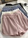 Waffleship Sports Shorts Women's Summer Korean-style Loose Casual Fashion A- word Home Wide-leg Hot Pants for Outer Wear