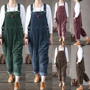 selling corduroy explosions solid color casual long suspenders