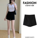 Black Sexy High Waist Design Sense Suit Shorts Women's Summer Korean Style Tall Slimming High-end Sense Hot Pants