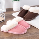 autumn and winter explosions warm plush indoor couples non-slip cotton slippers men and women home cotton shoes