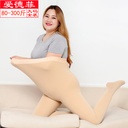 Fat MM Plus Size Velvet Light Leg One-piece Pants Naked Feeling Fake Flesh Slimming Extra Large Size Silk Stockings Skin Color Pantyhose Autumn and Winter