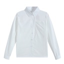 Japanese JK uniform long sleeve white shirt Japanese school uniform long sleeve pointed collar square collar corner not transparent