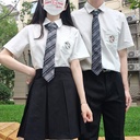 JK/DK Uniform Original Drowning Sea/Burning Original Embroidered Long and Short Sleeve Shirt Japanese Department College Style School for Couple Men and Women