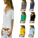 hot clean color blouse short sleeve