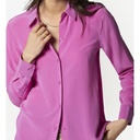 EQ solid color silk shirt (no pocket) silky sand washed mulberry silk long sleeve shirt