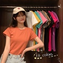 Summer short-sleeved T-shirt women's clothing Korean-style student loose short-sleeved solid color all-match top one-piece delivery