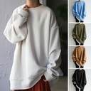 Winter OL Elegant Korean Style Women's Pullover Round Neck Loose Women's Sweater