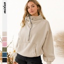 Hooded Sweater Women's Fashion Brand Sports Hoodie Zipper Drawstring Long Sleeve Jacket