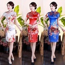 Cheongsam Mid-length Improved Retro Daily Slim Sexy Dress Show Photo Lady Dress