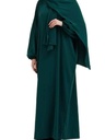 跨境女装速卖通亚马逊中东迪拜加头巾长袍大码及地连衣裙FY124713