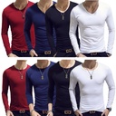 Spring and autumn military fans men's T-shirt long sleeve slim multi-color clear color round neck pullover men's bottoming shirt manufacturers