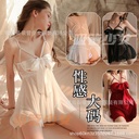 Straw girl Super plus size sexy lingerie pajamas small chest big steel support nightdress lace backless temptation bow
