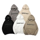 FEAR OF GOD double thread Essentials trend chest LOGO pressure glue hooded sweater FOG