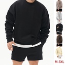 TEMU Spring and Autumn Men's Sweatshirt Korean-style Fashionable Youth Terry Sweatshirt Men's Long-sleeved Fashionable Casual Jacket