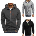 supply fashion Korean slim zipper decorative hoodie men's pullover sweater W05