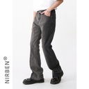 nirben denim | men's micro-pants fashion retro elastic waist Korean gradient small horn pants