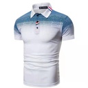 Summer Men's Large Size Printed Short-sleeved T-shirt Men's Top Fashion Casual Polo Shirt