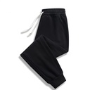 supply of autumn trousers black solid color cotton men's casual pants thin men's men's casual pants