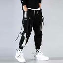 Cage Pants Men's Spring and Summer Multi-pocket Ankle Pants Korean Style Student Youth Summer Mid-waist Casual Trousers