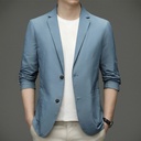Summer Thin Men's Casual Sunscreen Suit Middle-aged Top Ice Silk Breathable Dad Suit Men's Jacket