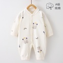 Spring and Autumn Baby Jumpsuit Long Sleeve Baby Hare Clothes Pure Cotton Base Underwear born Climbing Wear Boneless Pajamas