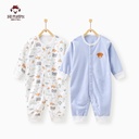 Autumn baby jumpsuit clothing born ha clothes cotton born baby monk clothing air conditioning Spring and Autumn Winter