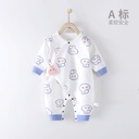 born baby butterfly clothing pure cotton monk clothing spring and autumn rabbit boneless born baby jumpsuit