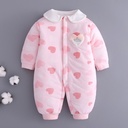 Baby jumpsuit cotton autumn and winter cotton warm men's and women's baby cotton-padded clothes born cotton-padded clothes for born children