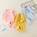Baby Jumpsuit autumn and winter warm cotton cotton-padded romper baby boy thickened cotton-padded clothes born sealed romper
