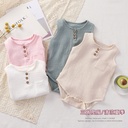 Baby Jumpsuit summer thin cotton yarn men and women baby sleeveless sheath pajamas infant triangle romper