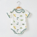 Summer Baby Wrap Fart Clothes born Short-sleeved Thin Pajamas Baby Triangle Climbing Suit Hare Jumpsuit