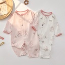 Baby Jumpsuit category a pure cotton summer thin baby girl clothes climbing boneless baby long sleeve baby clothes