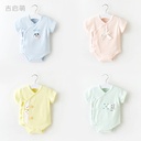 Baby's jumpsuit summer climbing suit baby's triangle suit summer short-sleeved thin born clothes baby's fart wrap