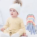 Boneless Baby Jumpsuit Aude Velvet Autumn and Winter Warm Suit Baby Boys and Girls Pajamas Winter Clothes Winter Clothes
