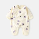 Baby Jumpsuit cotton long-sleeved born clothes full moon female baby boy boneless romper spring and autumn