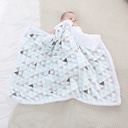 Children's Blanket born Autumn and Winter Double-layer Blanket Lamb Fleece Fold Cover Blanket born Fleece Printed Blanket