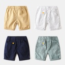 Boys' cropped pants Summer baby solid color pants children's casual shorts children's medium pants one-piece delivery