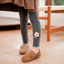 Girls' pants in late autumn and early winter fashionable flower girls' leggings children's fleece warm pants children's bottoming pants