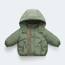 Children's Down Cotton-padded Jacket for Boys Winter Small and Medium-sized Children's Baby Western Style Girls' Thickened Korean Style Stitching Jacket