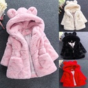 children's clothing autumn and winter girls' woolen sweater children's imitation fur cotton-padded jacket ears thickened cotton-padded jacket